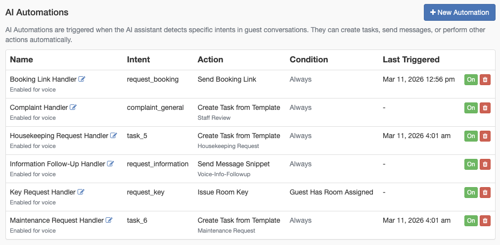 AI Automations - Intent detection and automatic task creation