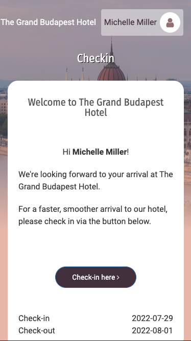 Contactless Hotel Checkin App