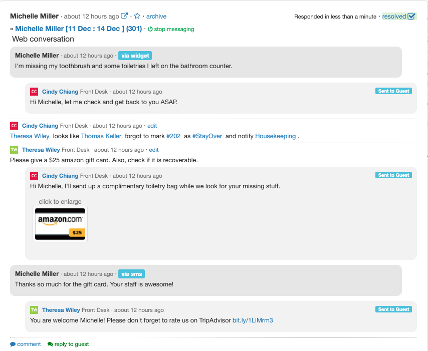 Guest Messaging App