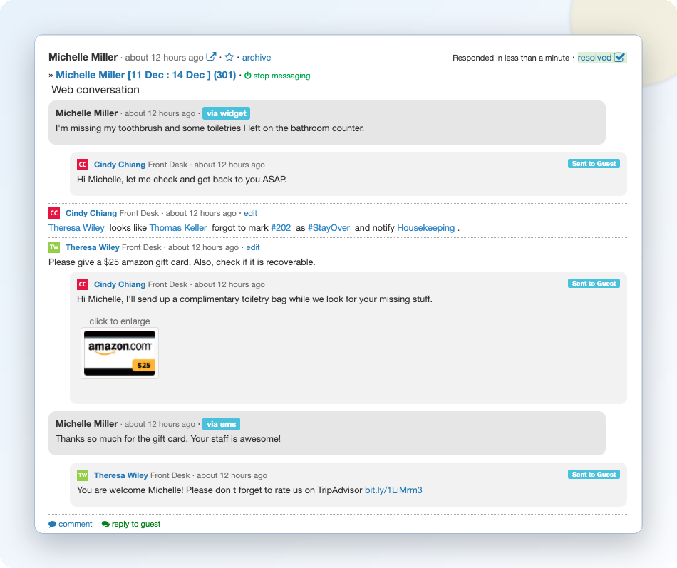 Guest Messaging App