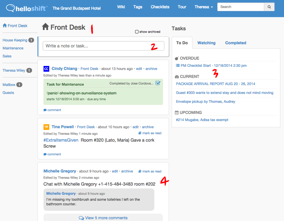 Hotel Task Management App