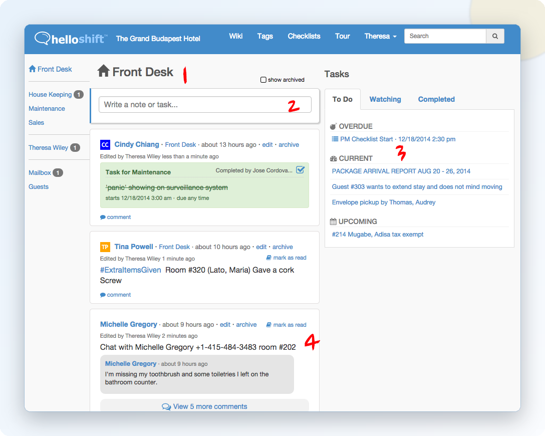 Hotel Task Management App